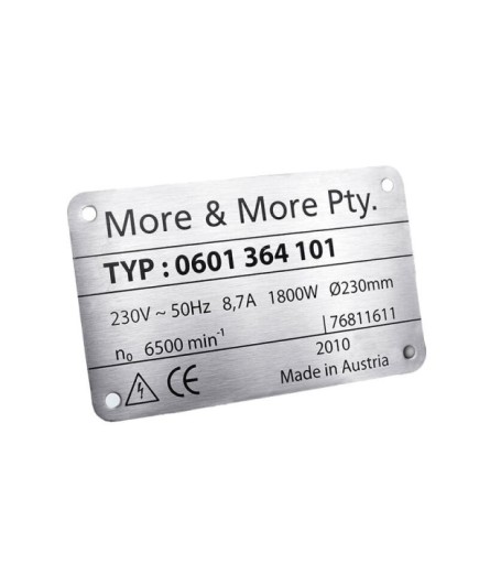 Eloksal Etiket - Mypromet Etiket