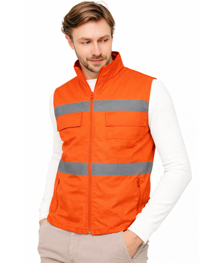 İşçi İkaz Yeleği Fosforlu - Promosyon İşçi İkaz Yeleği